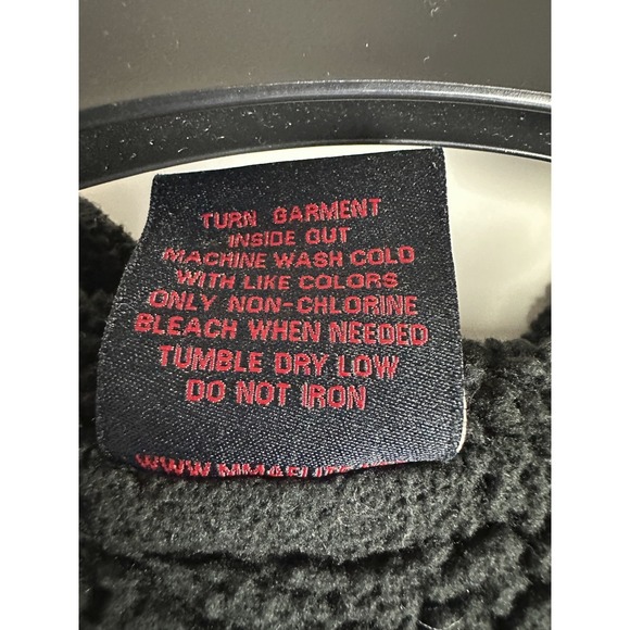 MMA Elite Hoodie Sherpa Lined Grunge Full Zip Y2K Alt Punk Skull Emo Mens Medium - Picture 13 of 16